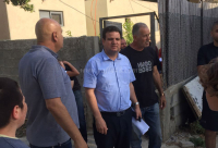  النائب أيمن عودة في زيارة تفقدية لبيارة أبو سيف في مدينة يافا